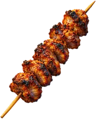 Gizzard suya, grilled