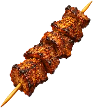 Liver suya, grilled