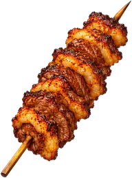 Beef cut suya, grilled